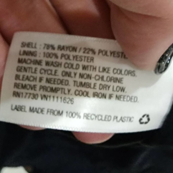 Isabel‎ maternity floral peplum ruffled trim midi dress plus size 2X - Picture 5 of 7